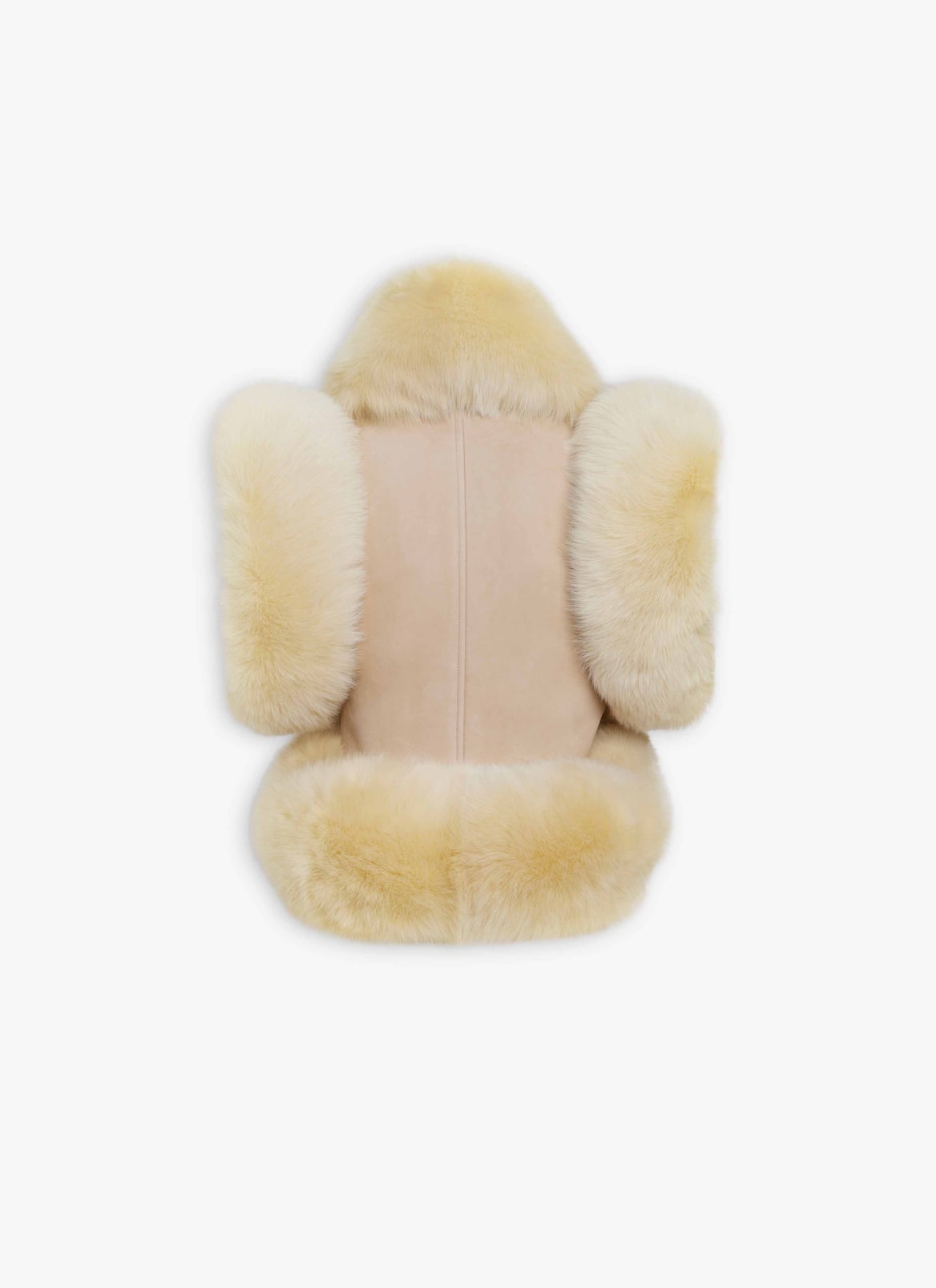 PADDED SHEARLING VEST ALAÏA NATURAL PADDED SHEARLING VEST